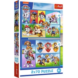 Puzzle Reglas Patrulla Canina 2 en 1 2x70 piezas