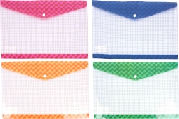 Carpeta de colores con broche 36x26 cm
