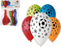 Globos inflables de fútbol 30 cm, 5 uds