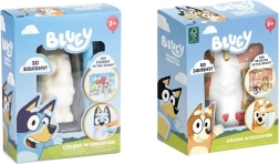 Bluey figura blanda tipo squishy para colorear