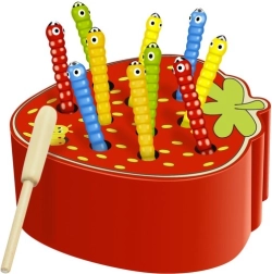 Juego de madera Trska – pesca de gusanos con imán