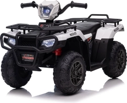 Coche eléctrico infantil tipo quad BABY MIX, blanco