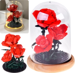 Bloques Rosa iluminada bajo cúpula, 219 piezas