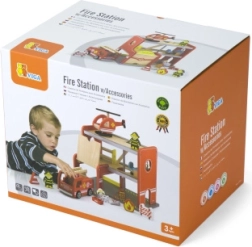 Estación de bomberos de madera