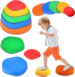 Sendero sensorial de equilibrio – piedras para entrenar el equilibrio, 5 uds.