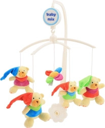 Móvil para cuna Baby Mix ositos con gorritos
