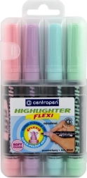 Resaltadores flexi pastel 4 uds