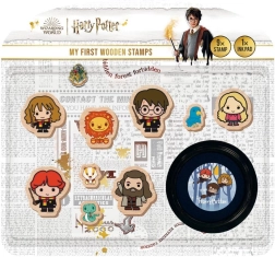 Mis primeros sellos HARRY POTTER set de madera 9+1 con almohadilla