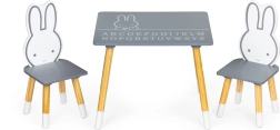 Mesa infantil con dos sillas set de muebles Ecotoys