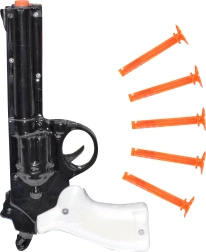 Pistola con dardos de ventosa 21 cm – set para niños