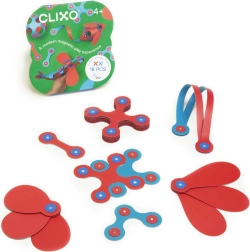 Clixo itsy flamingo y turquoise construcción magnética 18 piezas