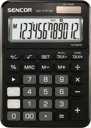 Calculadora de sobremesa SEC con pantalla LCD de 12 dígitos