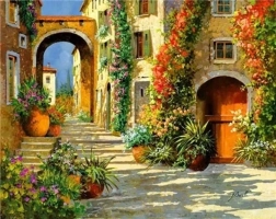Norimpex Pintura por números Ciudad balcánica 40 × 50 cm