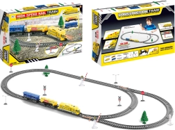 Gran tren eléctrico con luz y vagones CONSTRUCTOR TRAIN