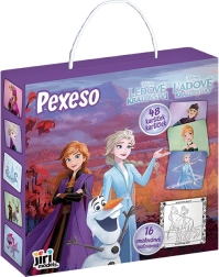 Memorama en cajita con libro para colorear Frozen