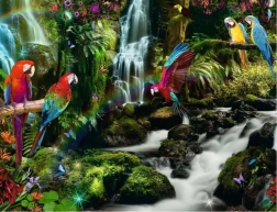 Puzzle Ravensburger Papagayos en el paraíso 2000 piezas