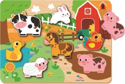 Puzzle encajable Granja para niños de 2Kids Toys