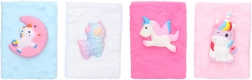 Cuaderno de notas con líneas y cubierta peluda con animalito 15 × 21 cm, 80 páginas