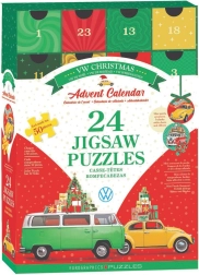Calendario de Adviento con puzzles EUROGRAPHICS Volkswagen 24×50 piezas