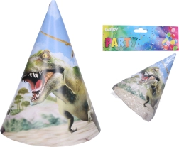 Sombreritos de fiesta DINO 15 cm, 6 unidades