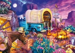 Schmidt Puzzle Acampada en el Lejano Oeste 1000 piezas