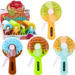 Mini ventilador de mano en forma de donut para niños – 4 diseños