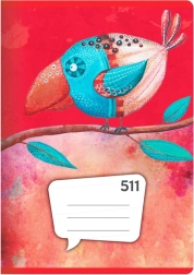 Cuaderno A5, 10 hojas – rayado 20 mm