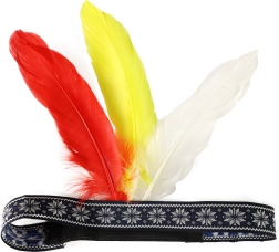 Diadema india con plumas para adultos