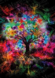 Puzzle Árbol colorido 1000 piezas