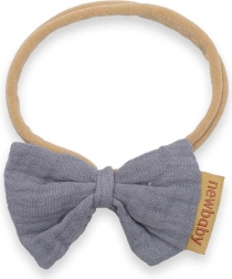 Diadema para bebés de muselina New Baby, gris
