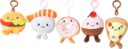 Llavero colgante de peluche food mix 8 cm