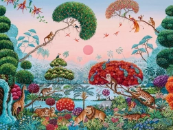 Puzzle Jardín exótico 1500 piezas