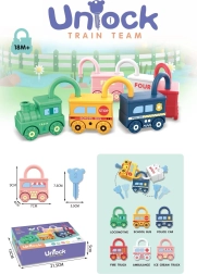 Juego sensorial lógico con cerraduras – empareja la llave