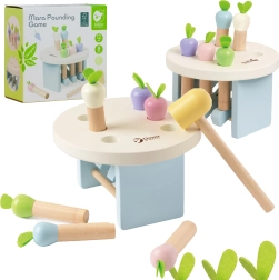 Juego de madera Golpea la zanahoria con un martillito