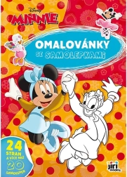 Libro para colorear A4 con pegatinas Minnie