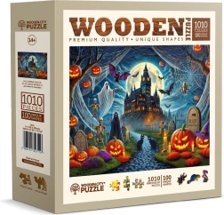 Puzzle de madera WOODEN CITY castillo de Halloween 1010 piezas