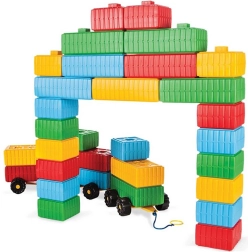 Woopie juego de construcción XXL con arbolito y coche, 43 piezas