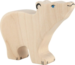 Holztiger oso polar pequeño con la cabeza levantada - 1 pieza