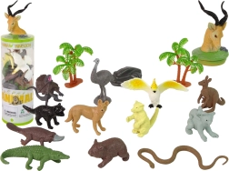 Set de animales de Australia – 12 figuras en tubo
