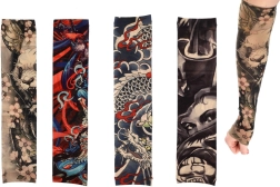 Manga elástica de tatuaje – 4 diseños en bolsa