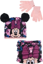 Gorro, braga y guantes de Minnie