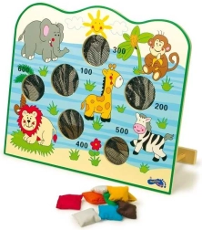 Juego de lanzamiento de madera África