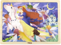 Puzzle de madera de cuento de hadas, 24 piezas