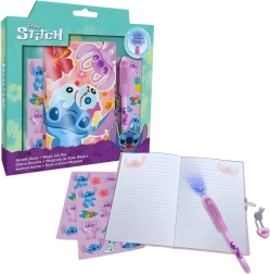 Set de regalo de bolígrafo secreto, cuaderno y pegatinas Lilo y Stitch