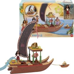 Set de figura y accesorios Disney VAJANA 2 Adventure Canoe, 10 piezas