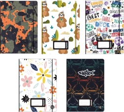 Cuaderno Oxybook A5 con 40 hojas y motivos de colores