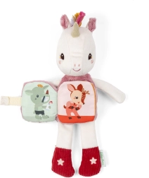 Lilliputiens peluche unicornio Lena con libro de cuentos