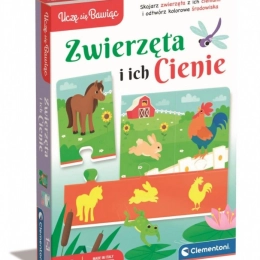 Puzzle de animales y sus sombras CLEMENTONI Aprendo jugando