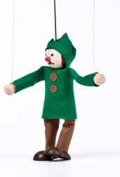 Gerlich marioneta de madera cazador Miloš 12 cm