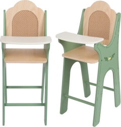 Silla de madera Vintage para muñecas